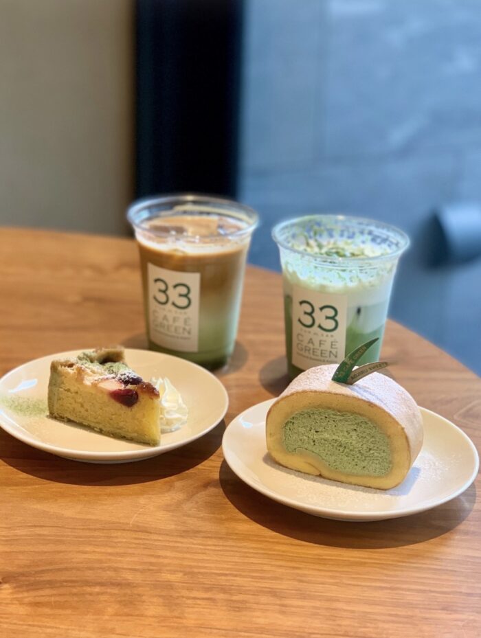福岡市博多区にあるカフェ「33 CAFE GREEN」のメニュー