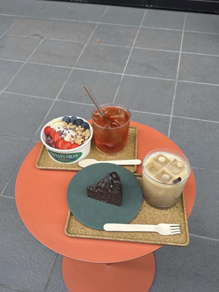 福岡市中央区大濠にあるカフェ「Twenty Miles」のメニュー