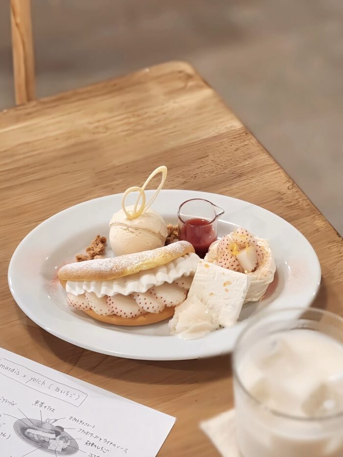 福岡市中央区港にあるカフェ「yolch」のメニュー